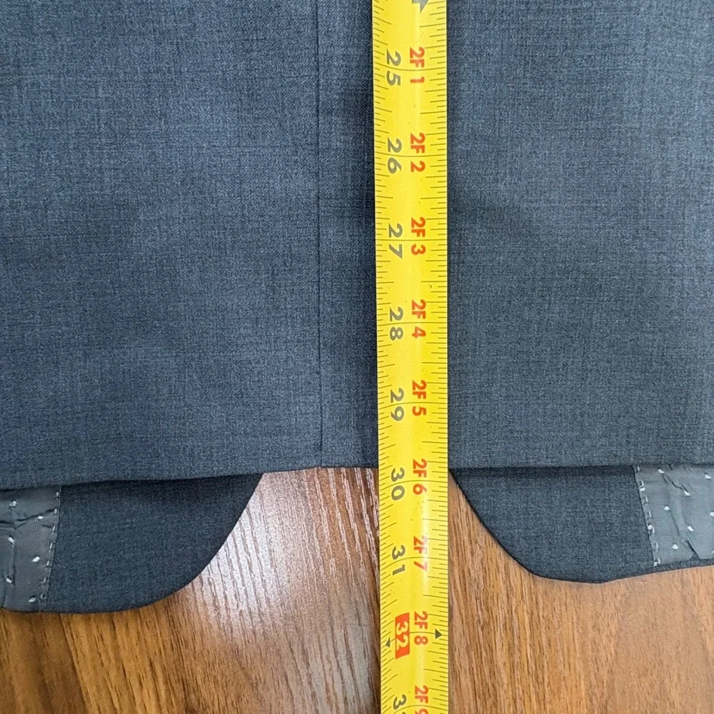 Collection by Michael Strahan Blazer Men 44R Gray Wool Blend Two Button Corpcore